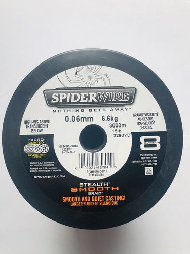 Spider Wire Stealth Smooth 8-fach geflochtene Schnur weiß 100m, 200m, 300m